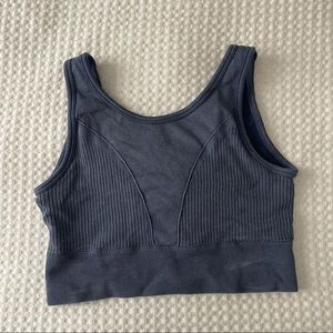 Navy blue sports bra crop top. Size M
